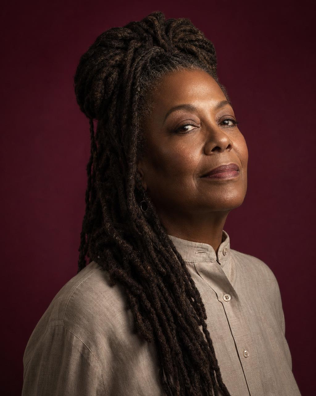 Beautifully styled locs
